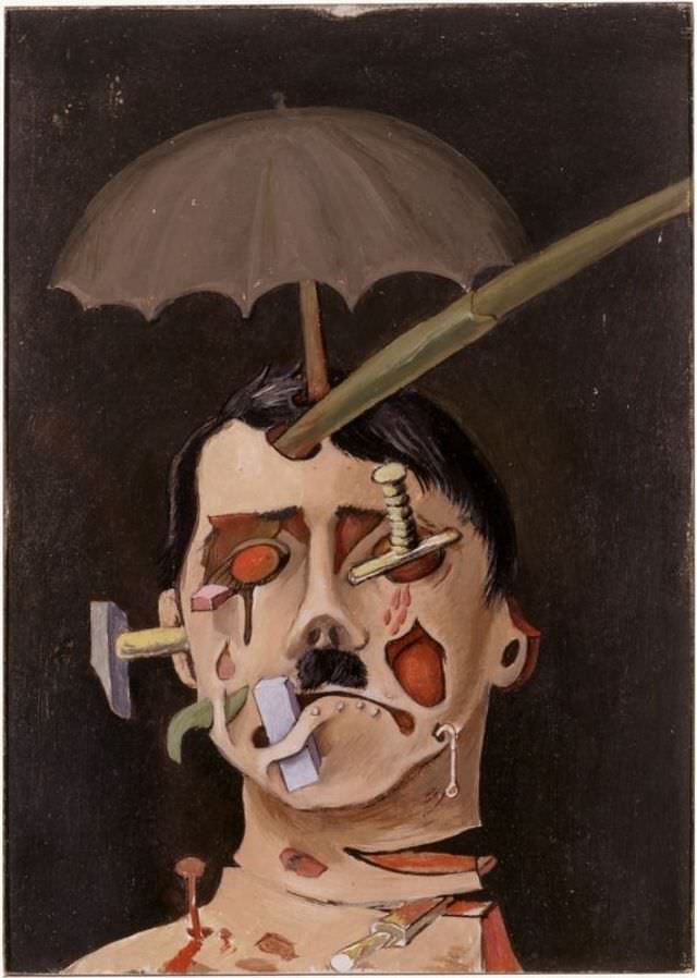 #7 Brauner’s portrait of Hitler, 1934.