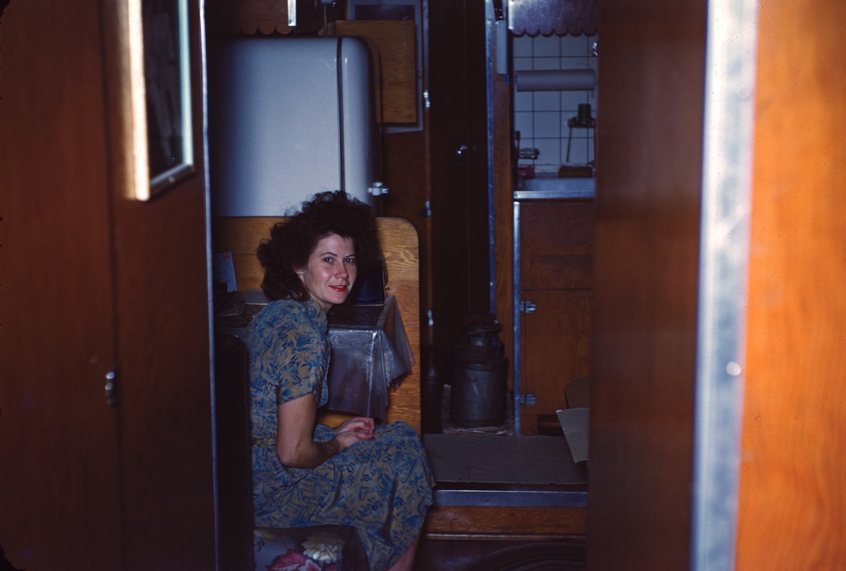 #15 Dorrie Orton in the Trailer, Dallas, Texas, 1951