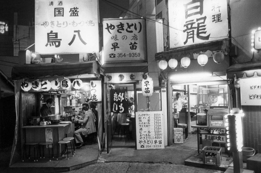 #49 Street restaurants in the Shinjuku district of Tokyo, 1984