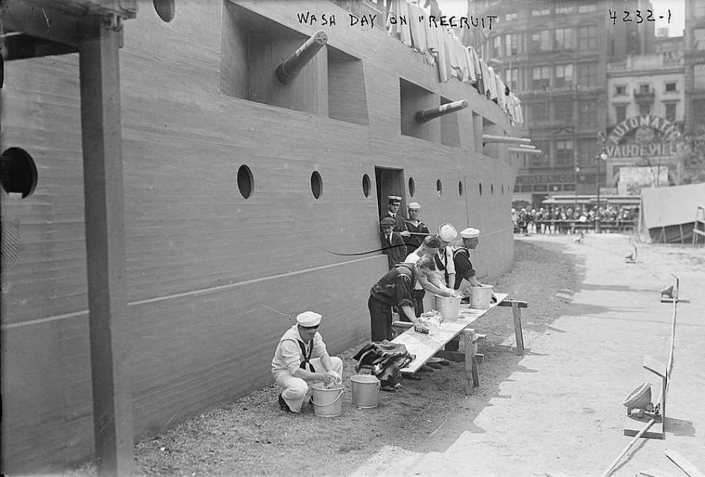 USS Recruit: A Dreadnought Dummy Training Battleship built to Recruit and Train During the World War One