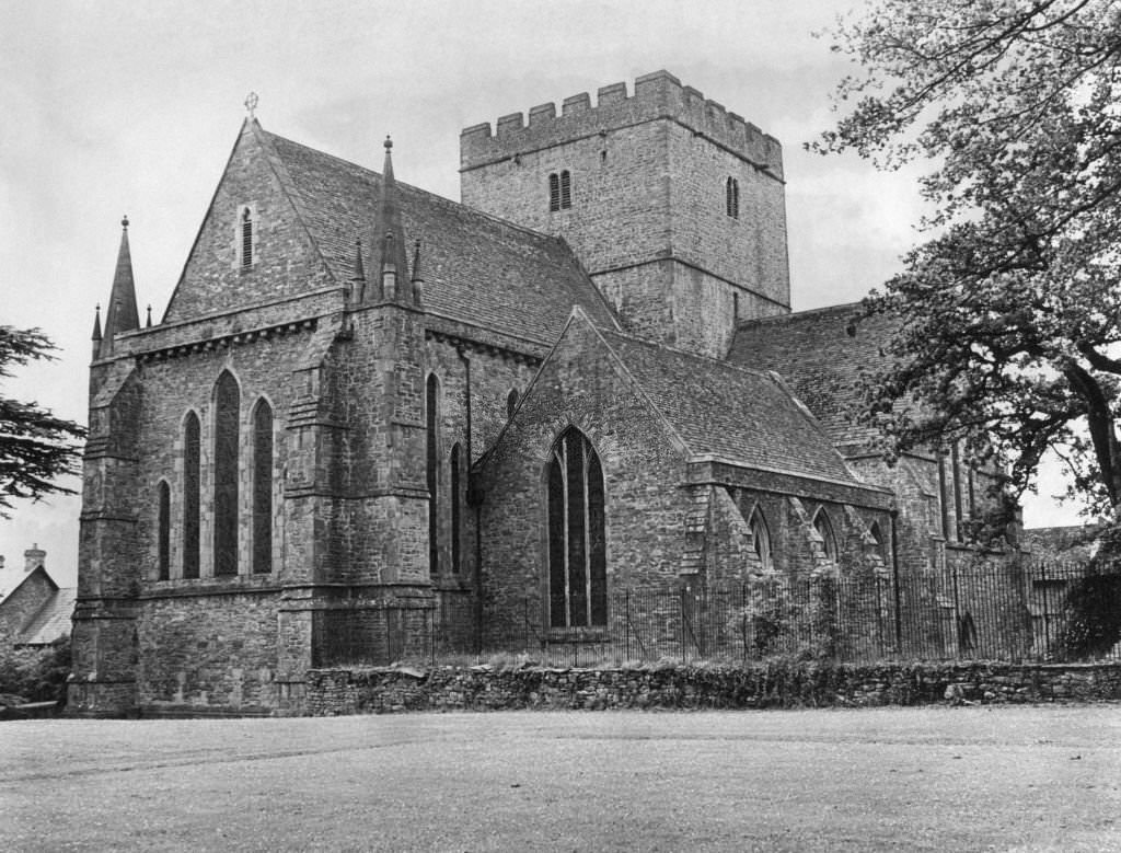 #105 Brecon Cathedral, Brecon, a market town and community in Powys, Mid Wales, 11th June 1968.