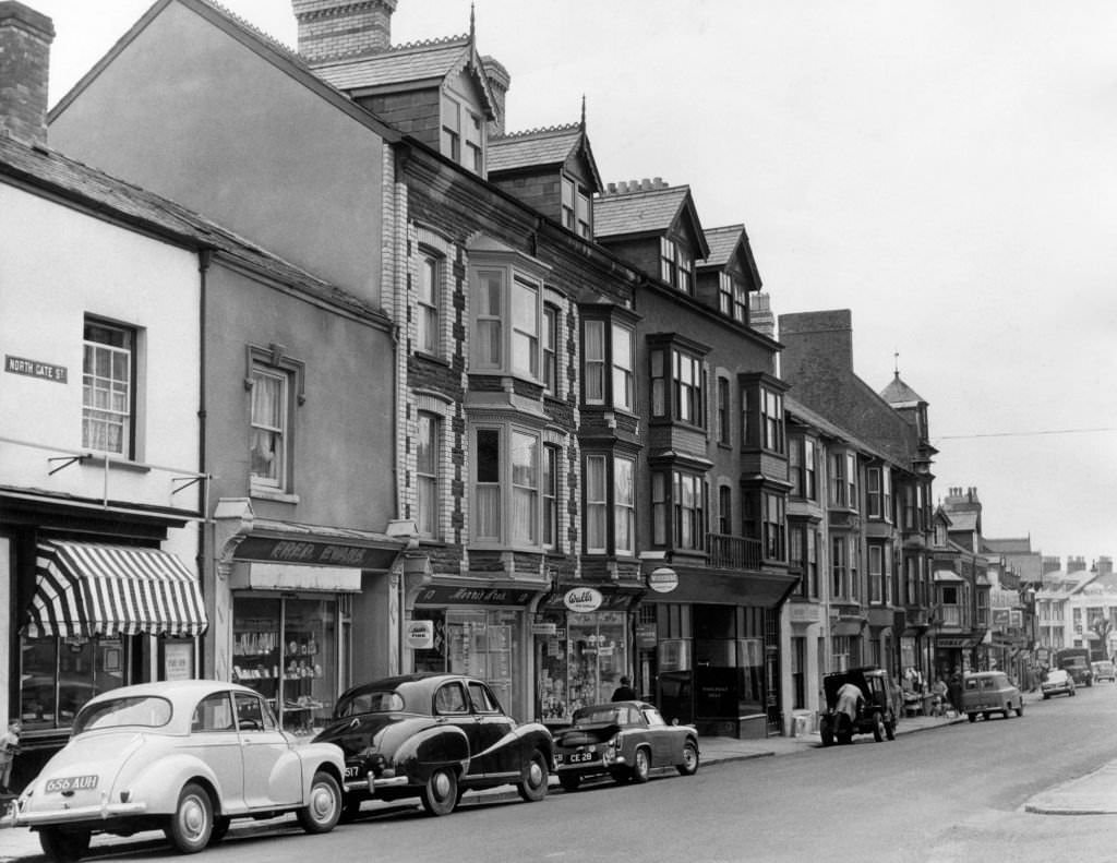 #49 Street Scenes, Aberystwyth, Ceredigion, West Wales, Circa 1965. North Gate Street.
