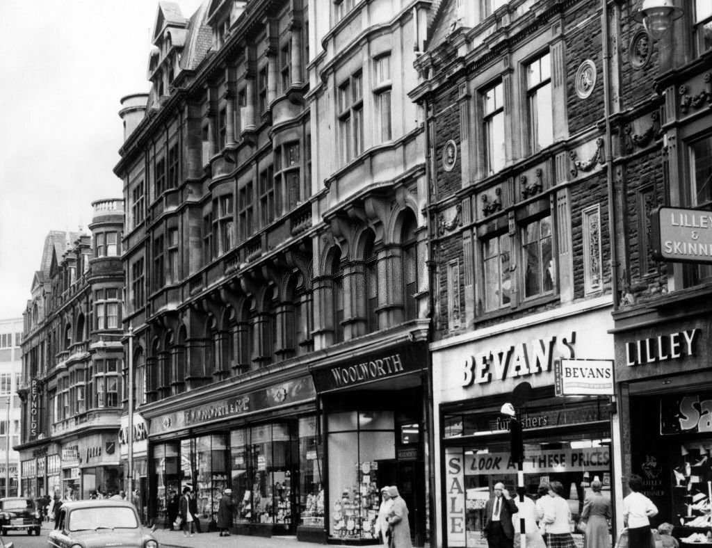 #65 W. Woolworth & Co LTD, Commercial Street, Newport. Gwent, Wales, 28th August 1962.