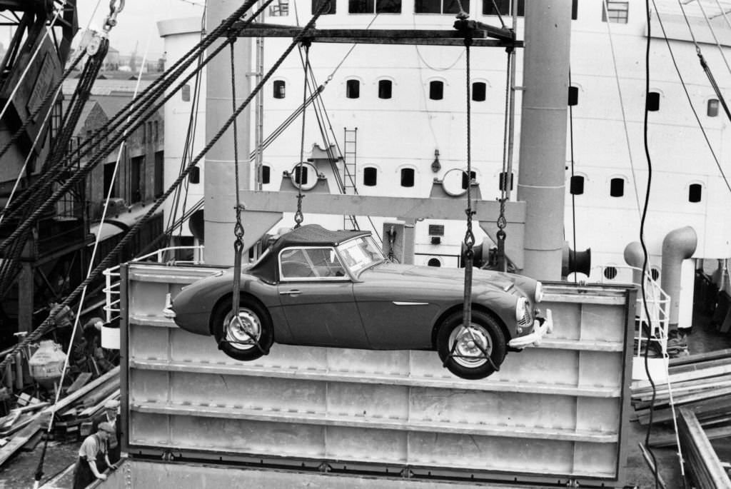 #95 Austin Healey for export, Cardiff 1960.