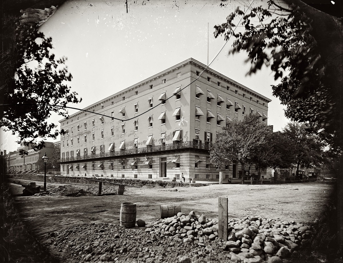 #6 Washington, D.C., circa 1860s. “Old Winder Building, 17th & F. St. NW., Washington, D.C., 1865.