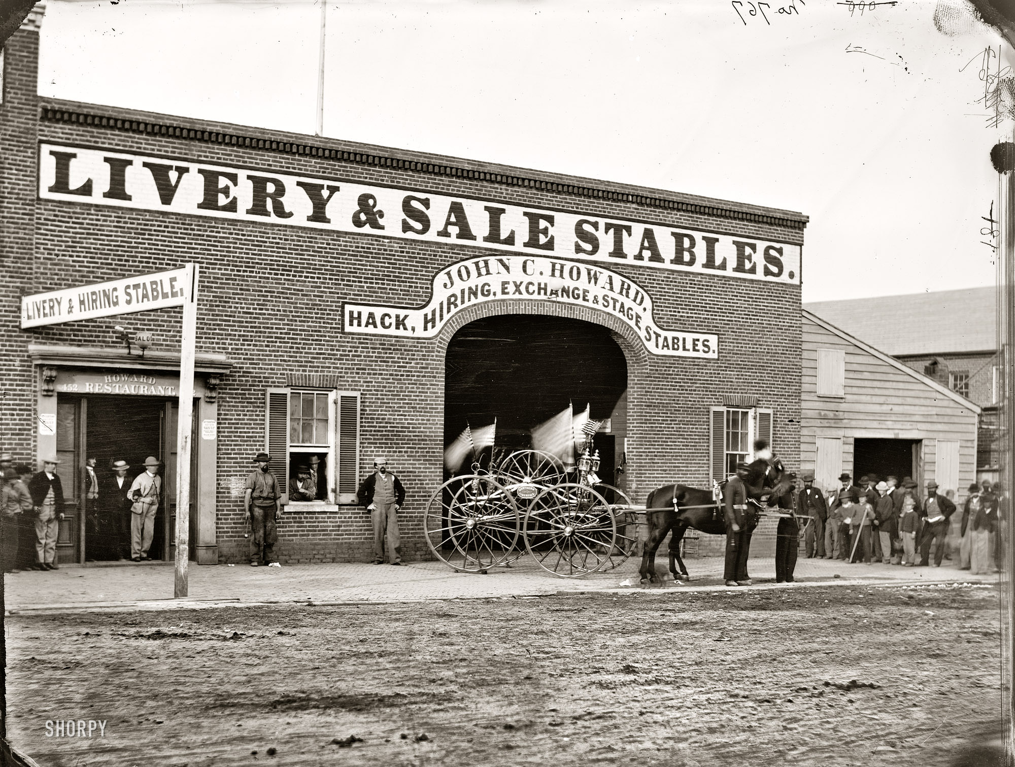 #20 John C. Howard’s stable on G Street between 6th and 7th, where John H. Surratt kept horses before leaving town on April, Washington, D.C., 1865.