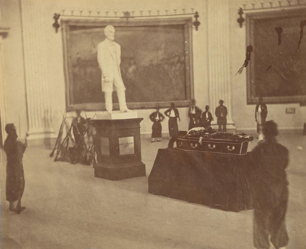 #33 Thaddeus Stevens Lying In State In The Rotunda Of The Capitol At Washington, 1867