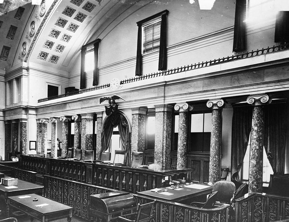 #71 The old Supreme Court Room in the U. S. Capitol. Washington D. C., 1890