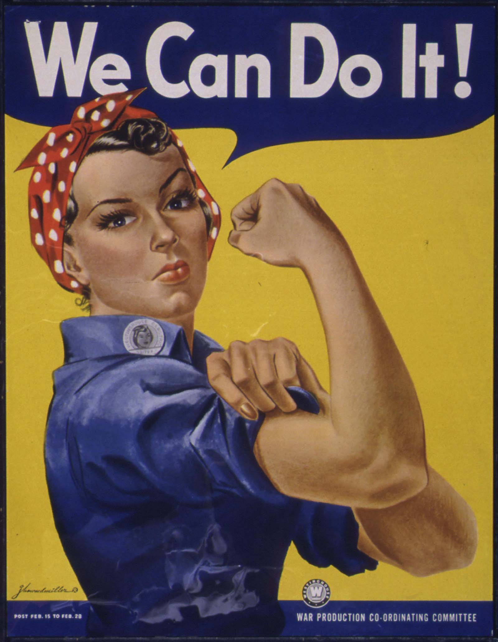 #33 Rosie the Riveter (Westinghouse poster, 1942).