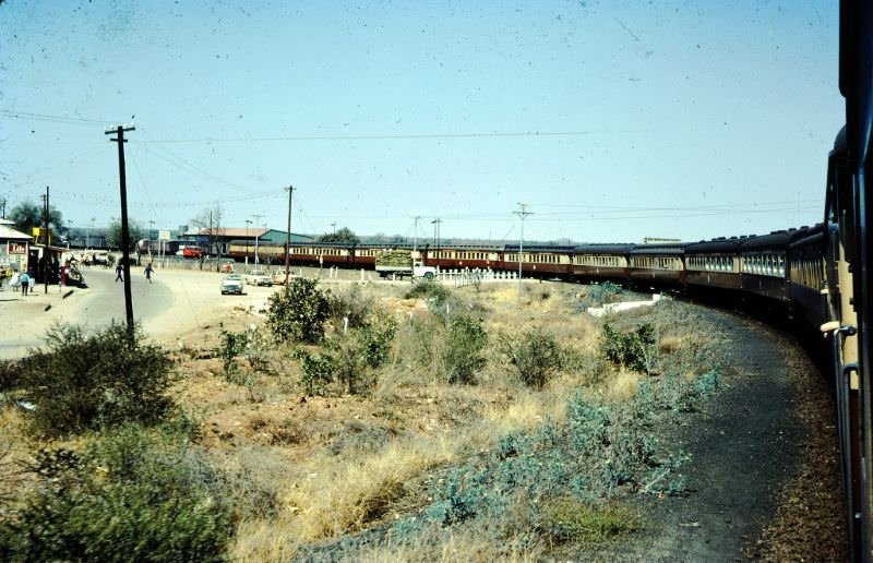 #1 Looking back, taken from the passenger train past Figtree, September 7, 1968