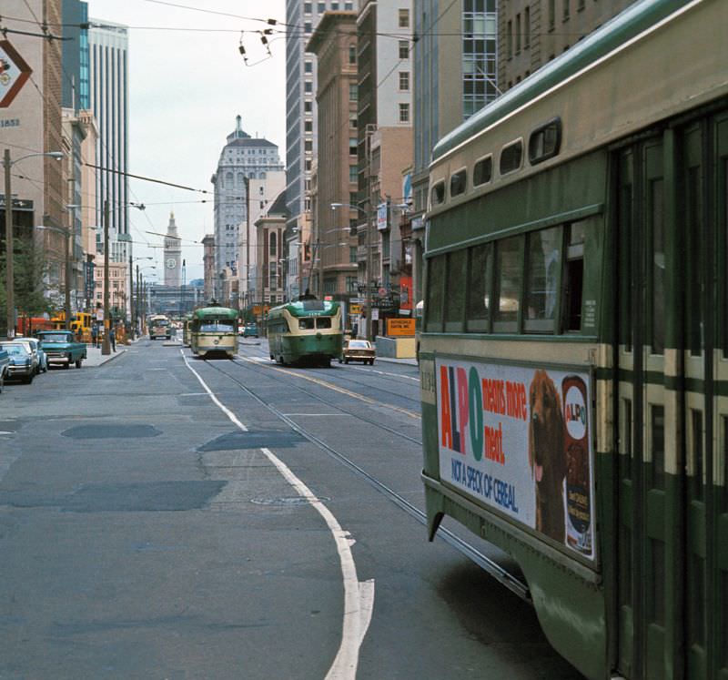 #94 Market Street at 3rd Street/Geary Street looking southwest, 1971