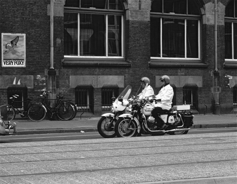 #42 Amsterdam motorbike police, 1970s