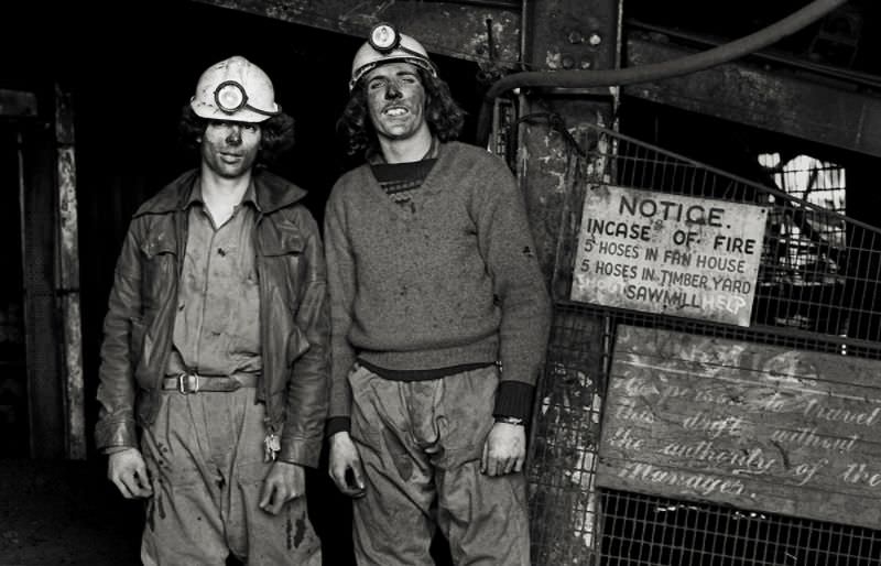 #22 Mining apprentices, Upcast Drift Mine, 1981