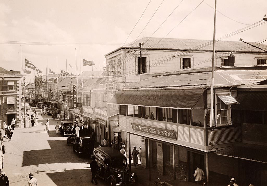 #106 Broad Street in Bridgetown, Barbados, West Indies, 1890.