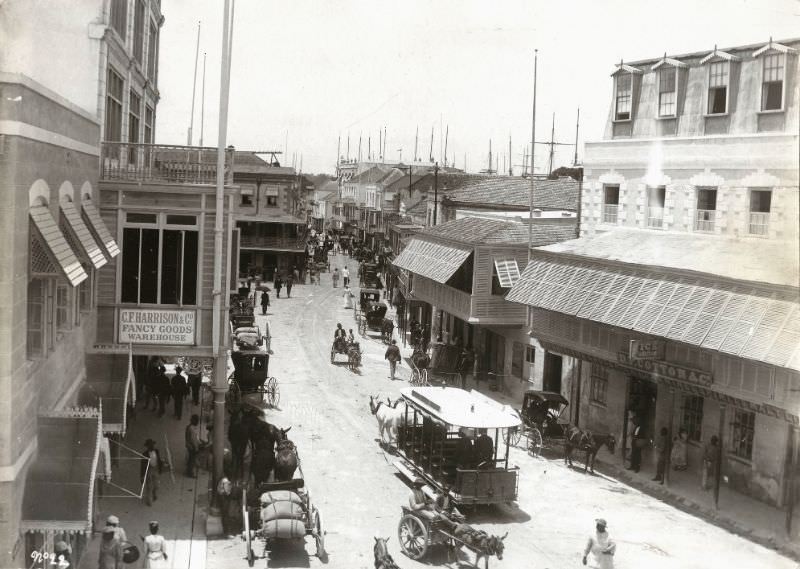 #21 Bridgetown street scenes, 1890s