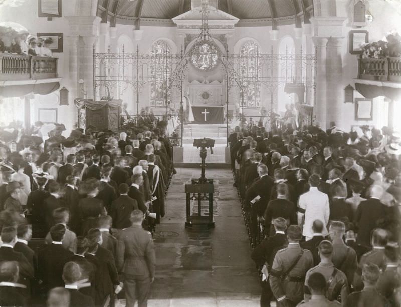 #34 Memorial service of King Edward VII, Bridgetown, 1880s