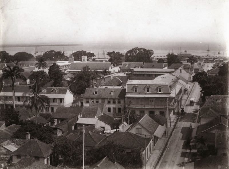 #46 St Vincent Street and post office, Bridgetown,