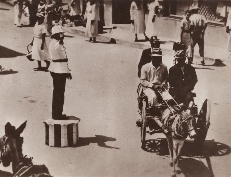#52 Traffic policeman, Bridgetown