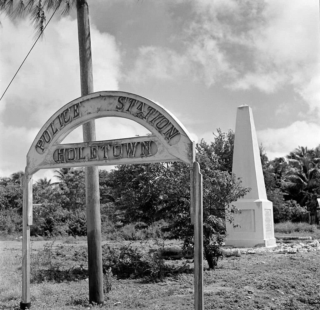#68 A monument for British claim and settlement in Barbados, 1946