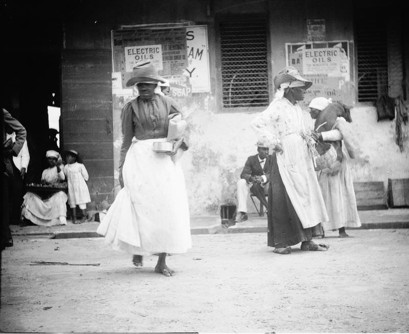 #14 Bridgetown street scenes, 1890s