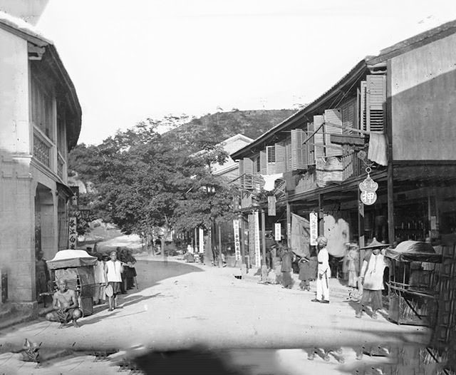 #10 Queen’s Road East, close to where the old Wanchai Market is, Hong Kong, 1869