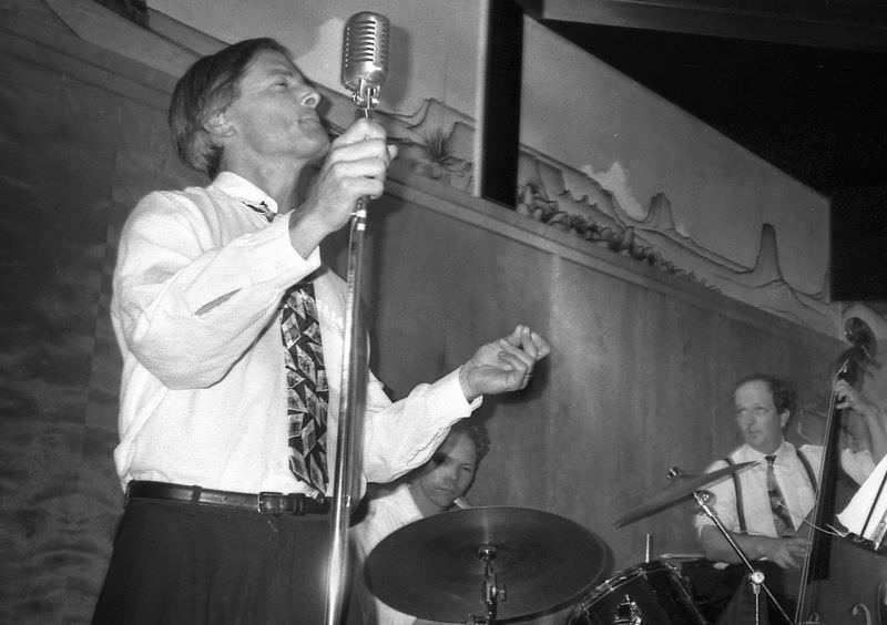 #12 Kim Gill, French teacher, jazz vocalist, at the Club Deluxe, 1511 Haight Street, San Francisco, 1992