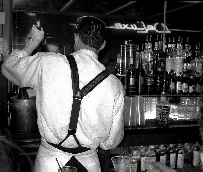 #5 Bartender at the Club Deluxe, 1511 Haight Street, San Francisco, 1991