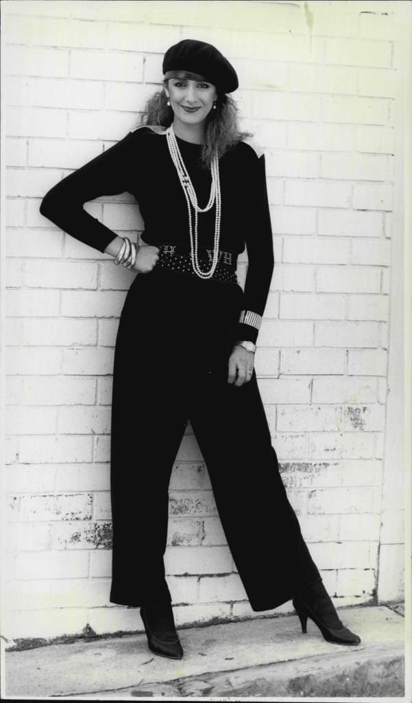 #1 Wendy Heather wears her black wool culottes.