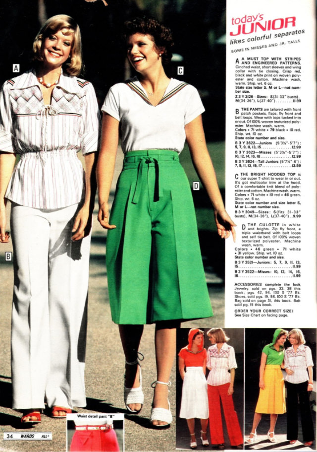 #43 Gaucho Pants of the 1970s: The 18th Century Style that Gained Popularity in the early 1970s and Faded #43