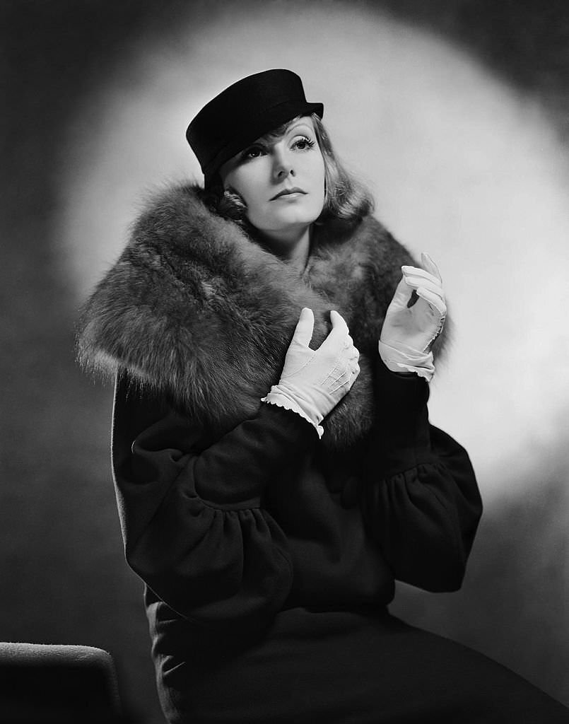 Greta Garbo poses for a publicity still for the MGM film ‘Grand Hotel’ in 1932.