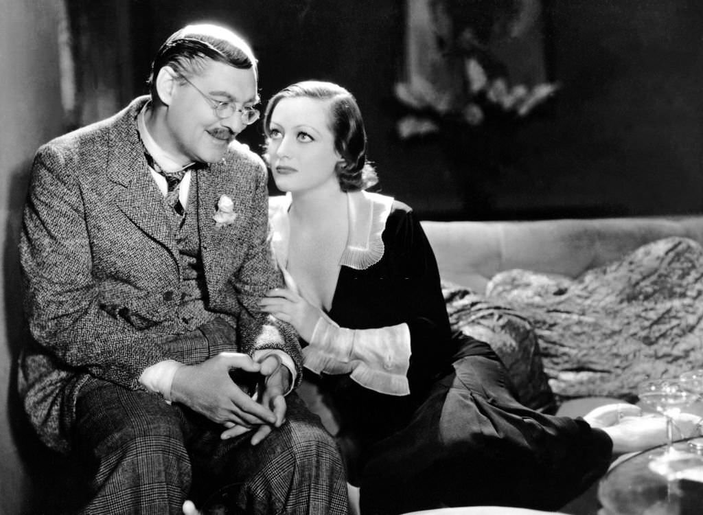 #26 Joan Crawford and Lionel Barrymore in a scene from the movie ‘Grand Hotel’, 1932