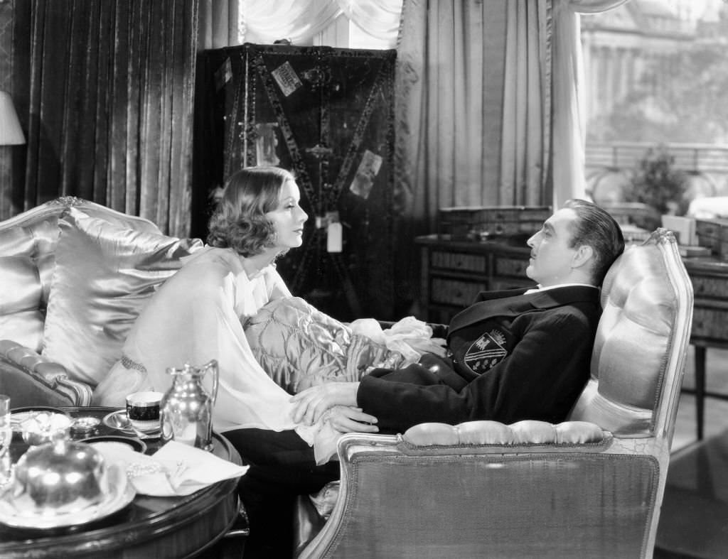#30 Greta Garbo and John Barrymore in ‘Grand Hotel’, 1932.