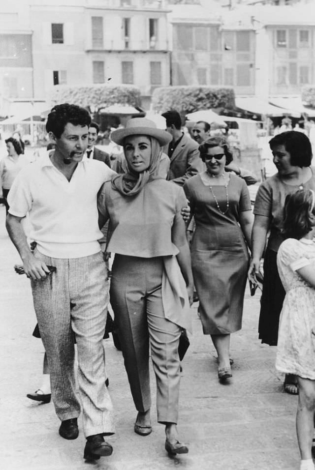 #11 Elizabeth Taylor spent her fourth honeymoon in Genoa, Italy with husband Eddie Fisher in 1959.