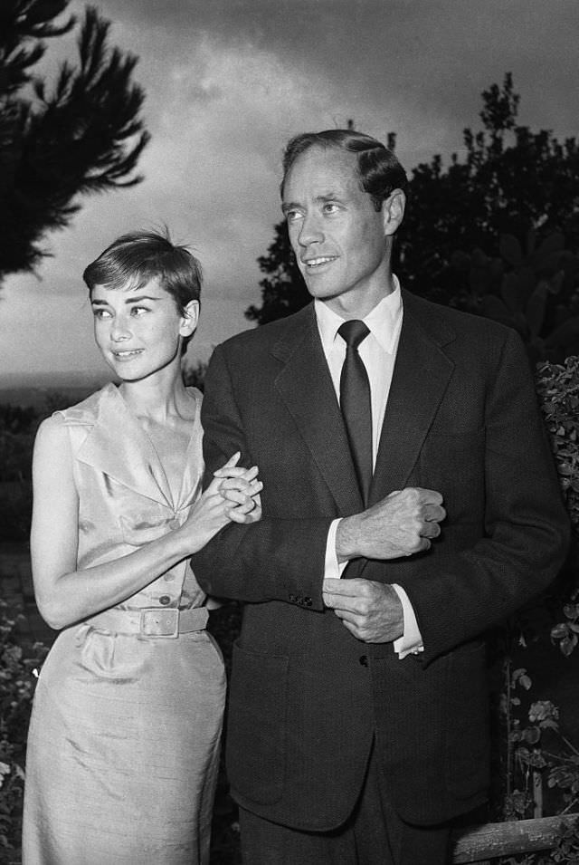 #5 Audrey Hepburn and Mel Ferrer rented a villa outside of Rome for their honeymoon in 1954