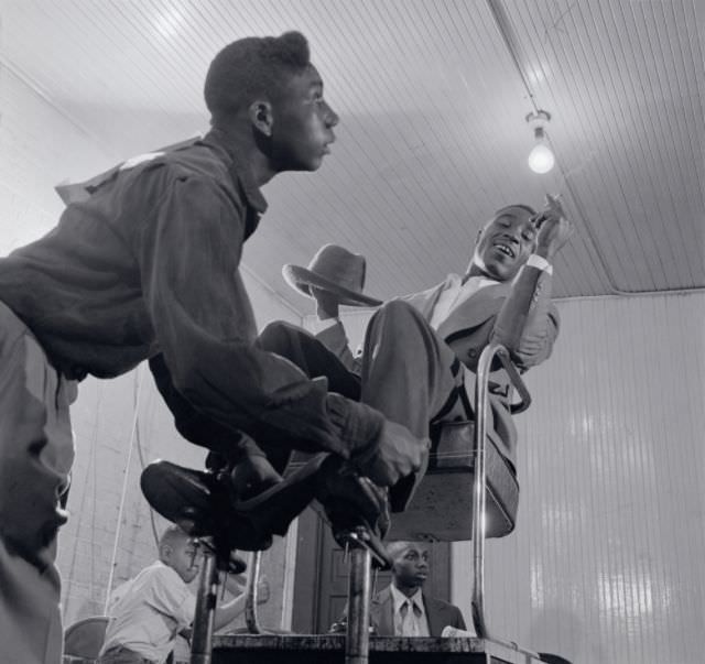 #1 Curtis Phillips, winner of the Shoe Shine Contest, Wilson, North Carolina, 1952.