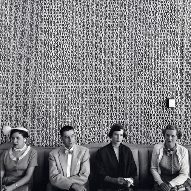 #14 Waiting room in the Northland Center Shopping Center, Detroit, 1954.
