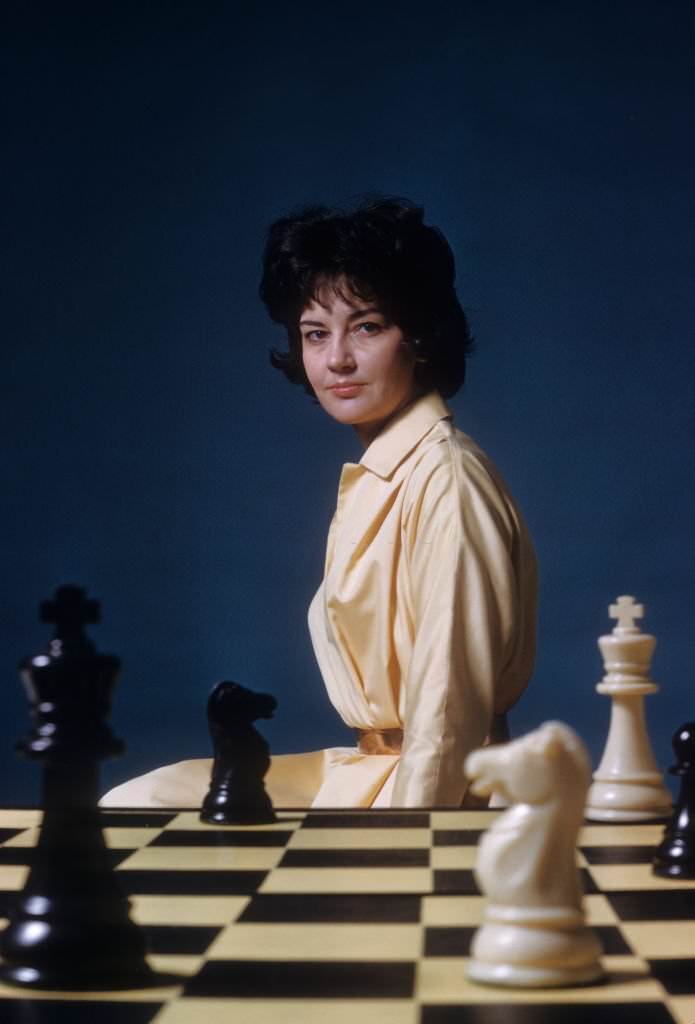 #38 US Chess champion Lisa Lane posing during photo shoot at Life Studios.