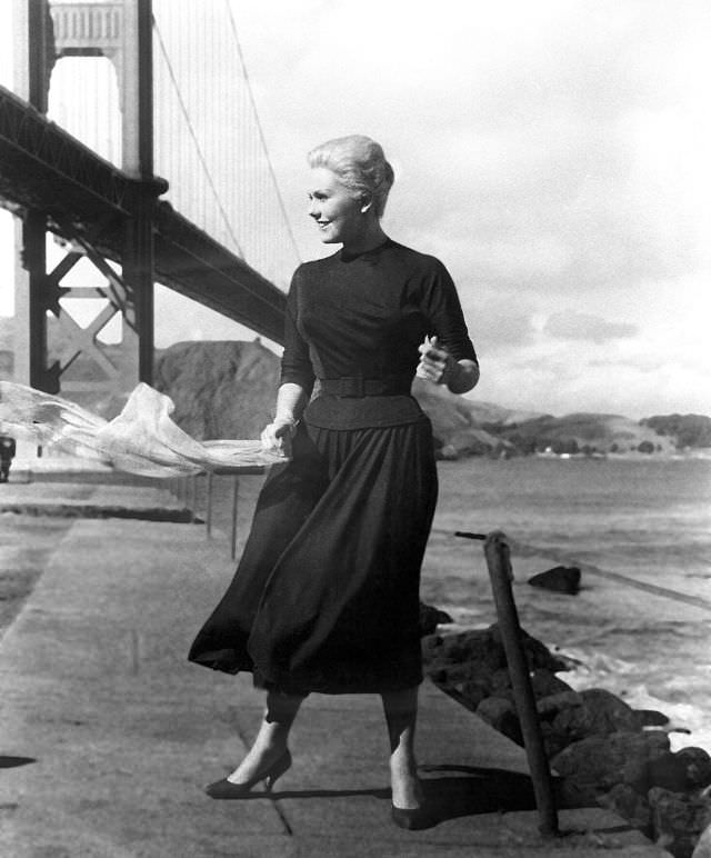 Beautiful Kim Novak during the Filming of &;Vertigo (1958)&; Movies &; TV