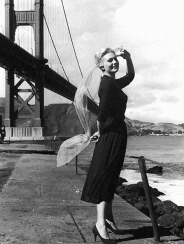 Beautiful Kim Novak during the Filming of &;Vertigo (1958)&; Movies &; TV