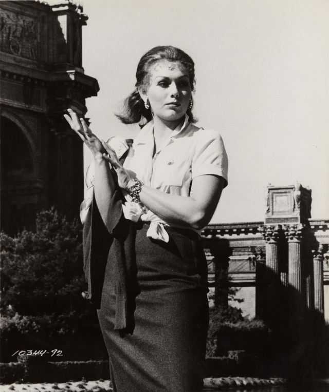 Beautiful Kim Novak during the Filming of &;Vertigo (1958)&; Movies &; TV