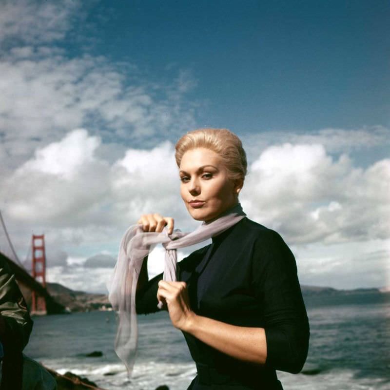 Beautiful Kim Novak during the Filming of &;Vertigo (1958)&; Movies &; TV