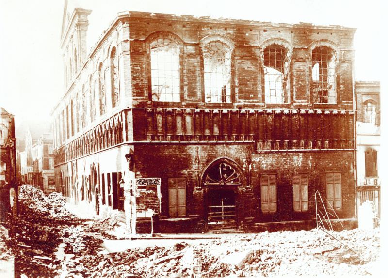 #15 Library shell, Leuven, August 1914