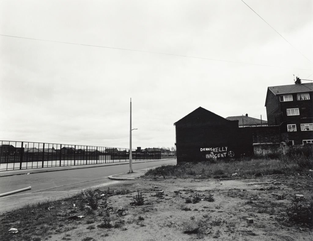 #40 Graffiti on the side of a house in Liverpool, July 1983.