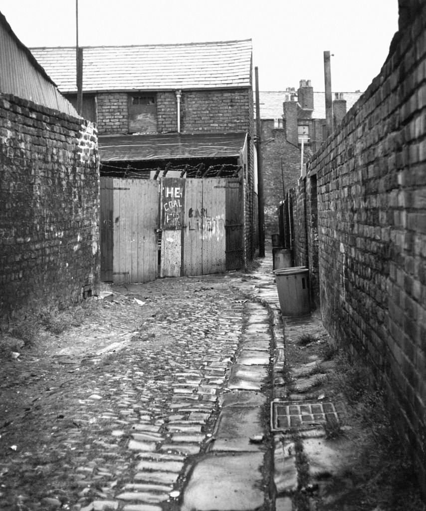 #21 Alleyway in Toxteth, Liverpool, 1980.