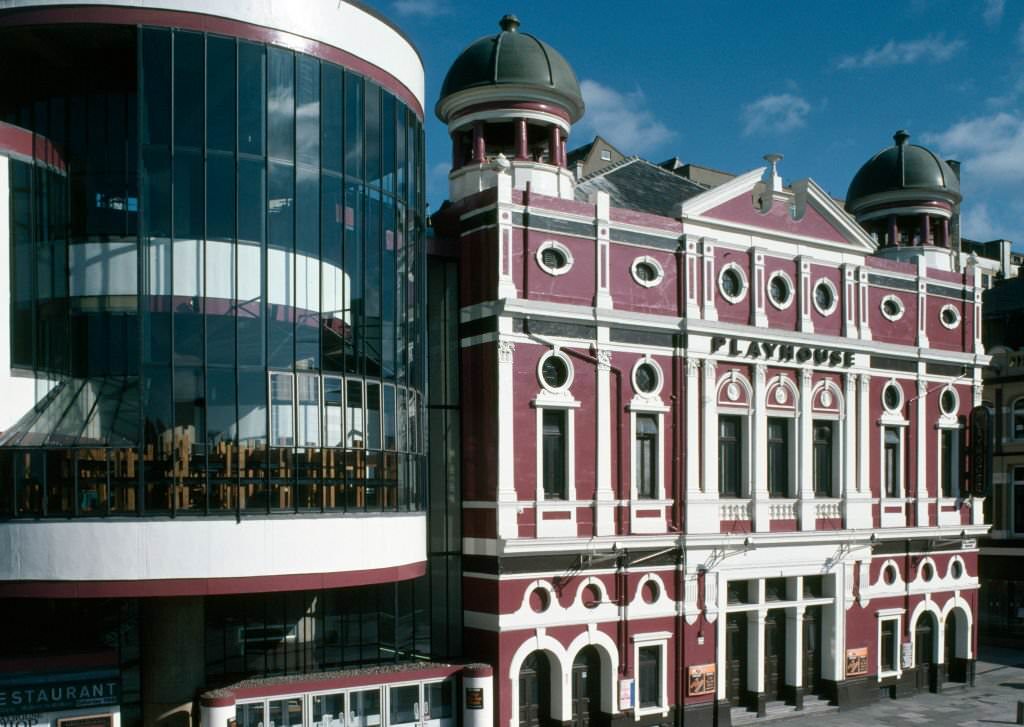 #86 A view of the exterior of the Liverpool Playhouse Theatre in Liverpool, September 1987.