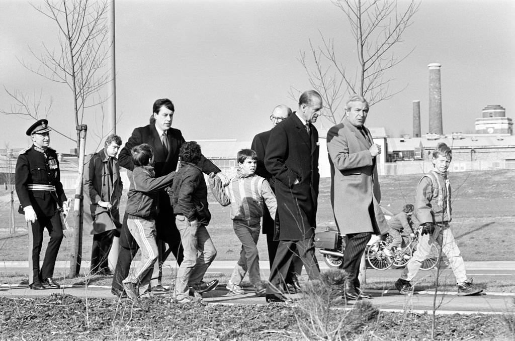 #119 Prince Philip, Duke of Edinburgh visits Wavertree Technology Park, Liverpool, 20th February 1987.