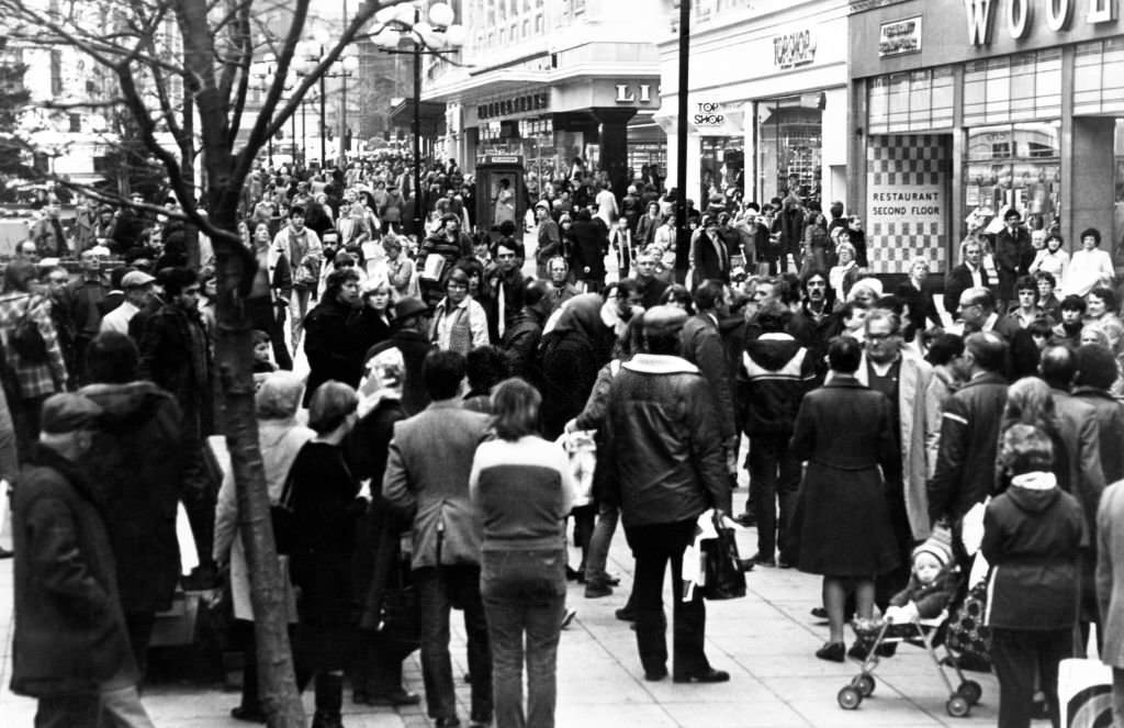 #131 Church Street, one of Liverpool’s shopping areas, Liverpool, 1980