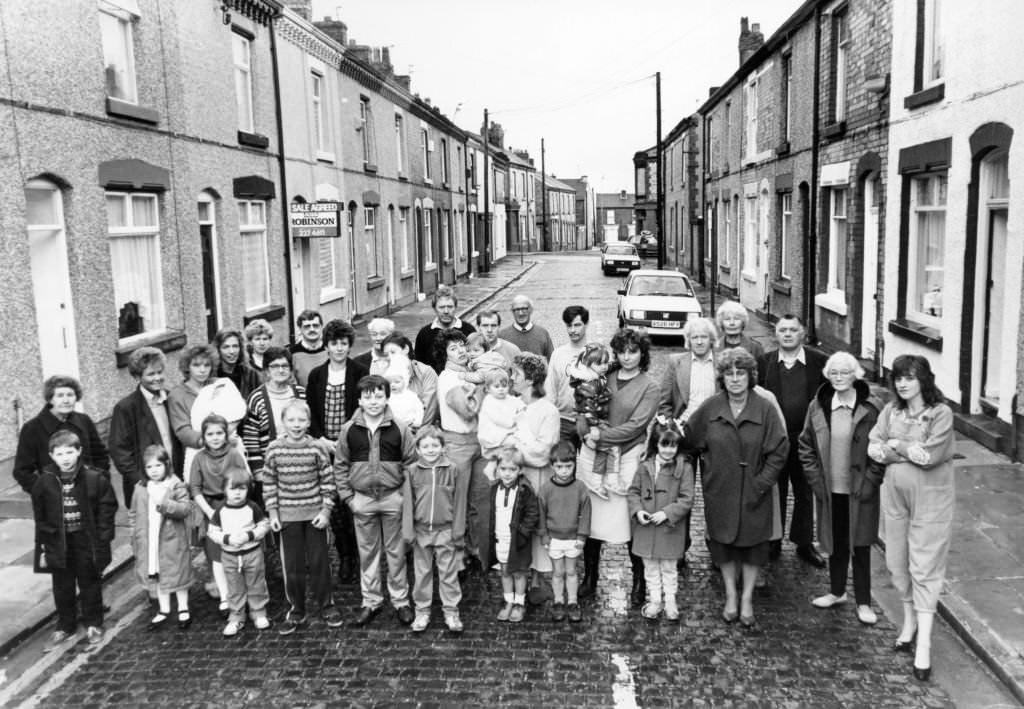 #150 Randolph Street, Anfield, Liverpool road protest, 1983