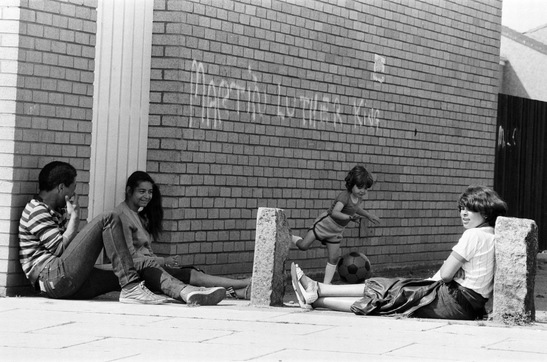#56 Life in Toxteth, Liverpool. These pictures taken a few days after the riots, 9th July 1981