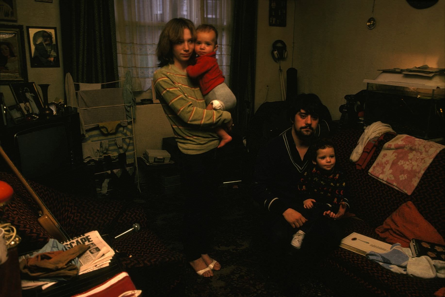 #69 Economic crisis in England in the eighties; a family in Liverpool on February 24, 1983 in Liverpool